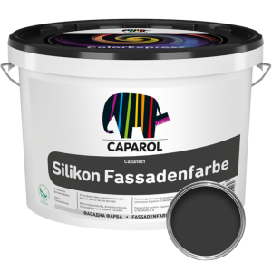 Силіконова фасадна фарба Caparol Capatect Silikon Fassadenfarbe 10 л, Графіт RAL 7024