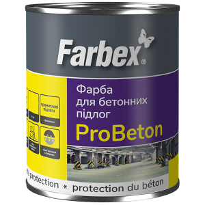 Фарба для бетонних підлог probeton farbex 2.8кг біла